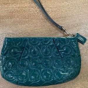 Small Coach clutch/wristlet.